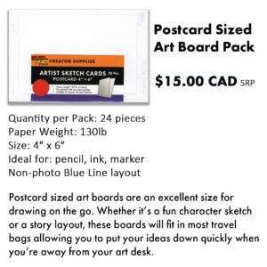 Postcard Sized Art Board Pack