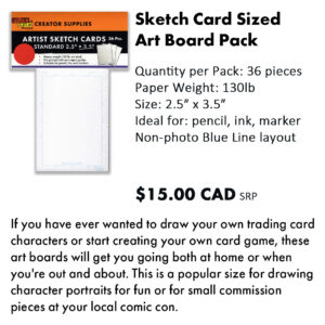 Sketch Card Sized Art Board Pack