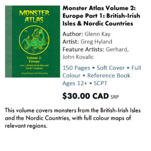 Monster Atlas Volume 2: Europe Part 1: British-Irish Isles & Nordic Countries