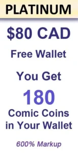 Comic Coin Wallet- Platinum